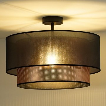 Duolla - Lámpara de techo COPPER SHINY 1xE27/15W/230V diá. 45 cm marrón/cobre