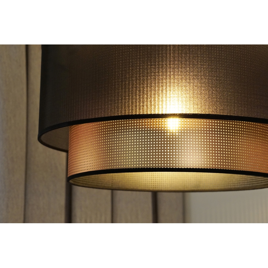 Duolla - Lámpara de techo COPPER SHINY 1xE27/15W/230V diá. 45 cm marrón/cobre
