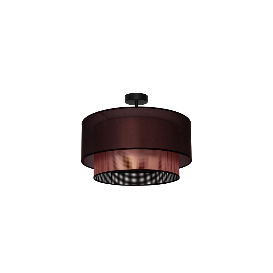 Duolla - Lámpara de techo COPPER SHINY 1xE27/15W/230V diá. 45 cm marrón/cobre