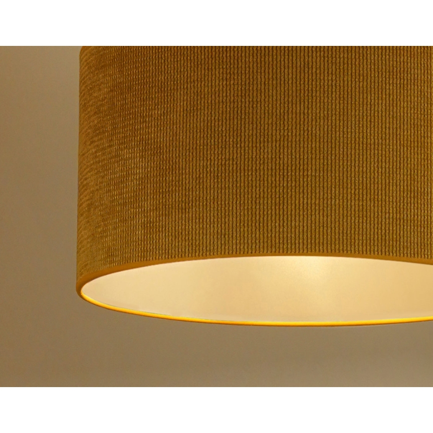 Duolla - Lámpara de techo CORDUROY 1xE27/15W/230V diá. 40 cm amarillo