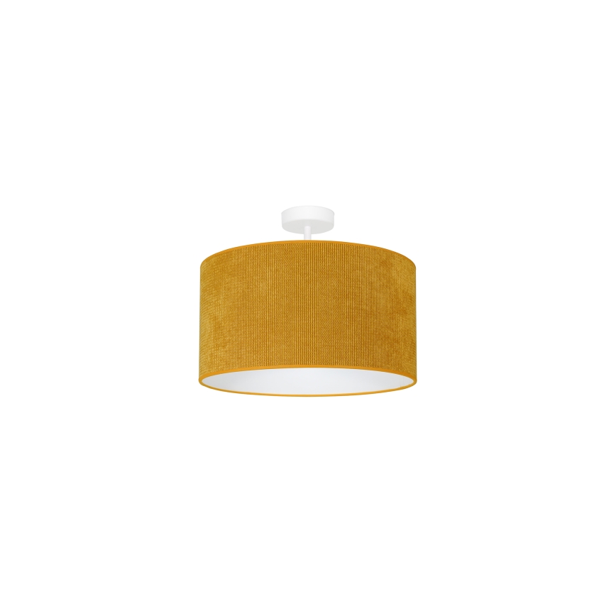 Duolla - Lámpara de techo CORDUROY 1xE27/15W/230V diá. 40 cm amarillo