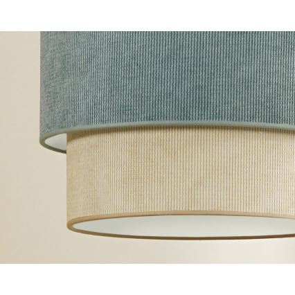 Duolla - Lámpara de techo CORDUROY 1xE27/15W/230V diá. 40 cm azul/beige
