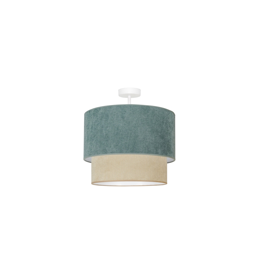 Duolla - Lámpara de techo CORDUROY 1xE27/15W/230V diá. 40 cm azul/beige