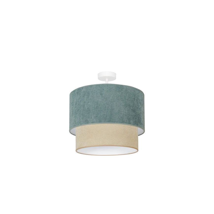 Duolla - Lámpara de techo CORDUROY 1xE27/15W/230V diá. 40 cm azul/beige
