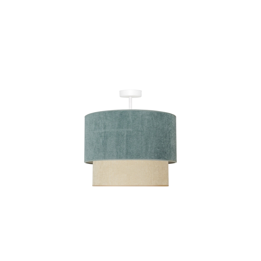 Duolla - Lámpara de techo CORDUROY 1xE27/15W/230V diá. 40 cm azul/beige