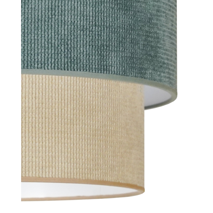 Duolla - Lámpara de techo CORDUROY 1xE27/15W/230V diá. 40 cm azul/beige
