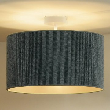 Duolla - Lámpara de techo CORDUROY 1xE27/15W/230V diá. 40 cm azul claro