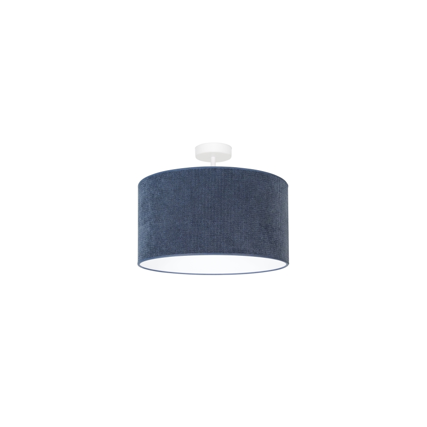 Duolla - Lámpara de techo CORDUROY 1xE27/15W/230V diá. 40 cm azul oscuro