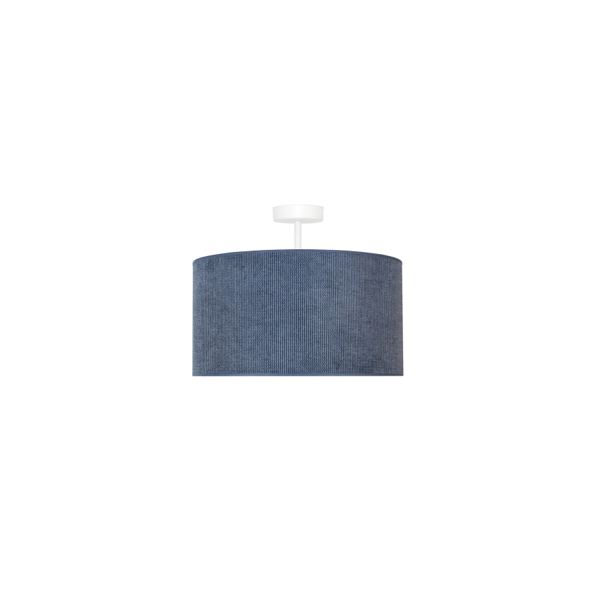 Duolla - Lámpara de techo CORDUROY 1xE27/15W/230V diá. 40 cm azul oscuro