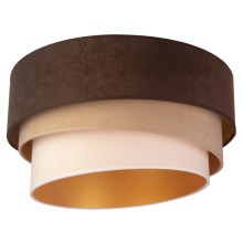Duolla - Lámpara de techo DEVON 1xE27/40W/230V marrón/beige