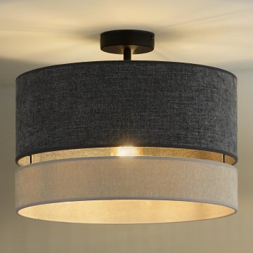Duolla - Lámpara de techo DOUBLE 1xE27/15W/230V diá. 40 cm gris