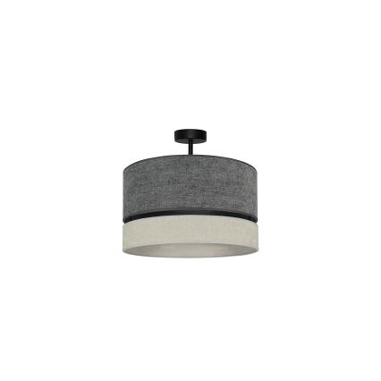 Duolla - Lámpara de techo DOUBLE 1xE27/15W/230V diá. 40 cm gris