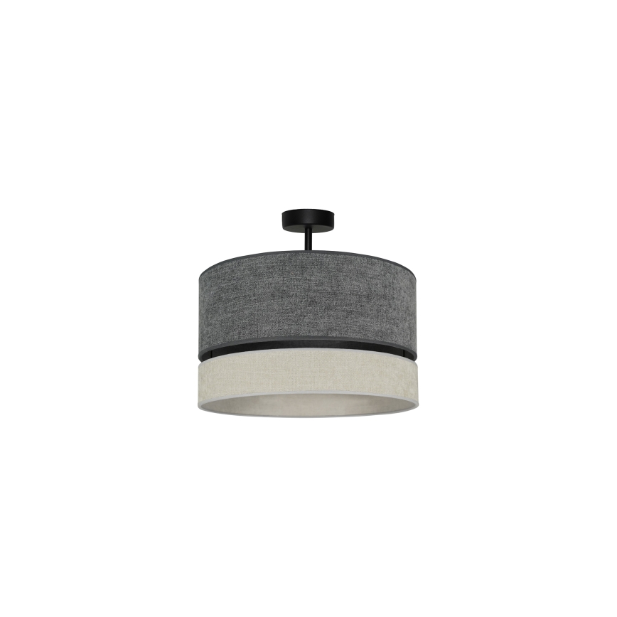 Duolla - Lámpara de techo DOUBLE 1xE27/15W/230V diá. 40 cm gris