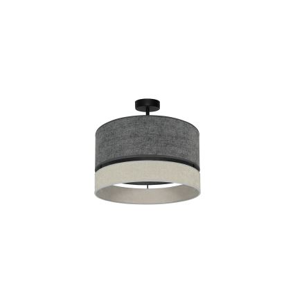 Duolla - Lámpara de techo DOUBLE 1xE27/15W/230V diá. 40 cm gris