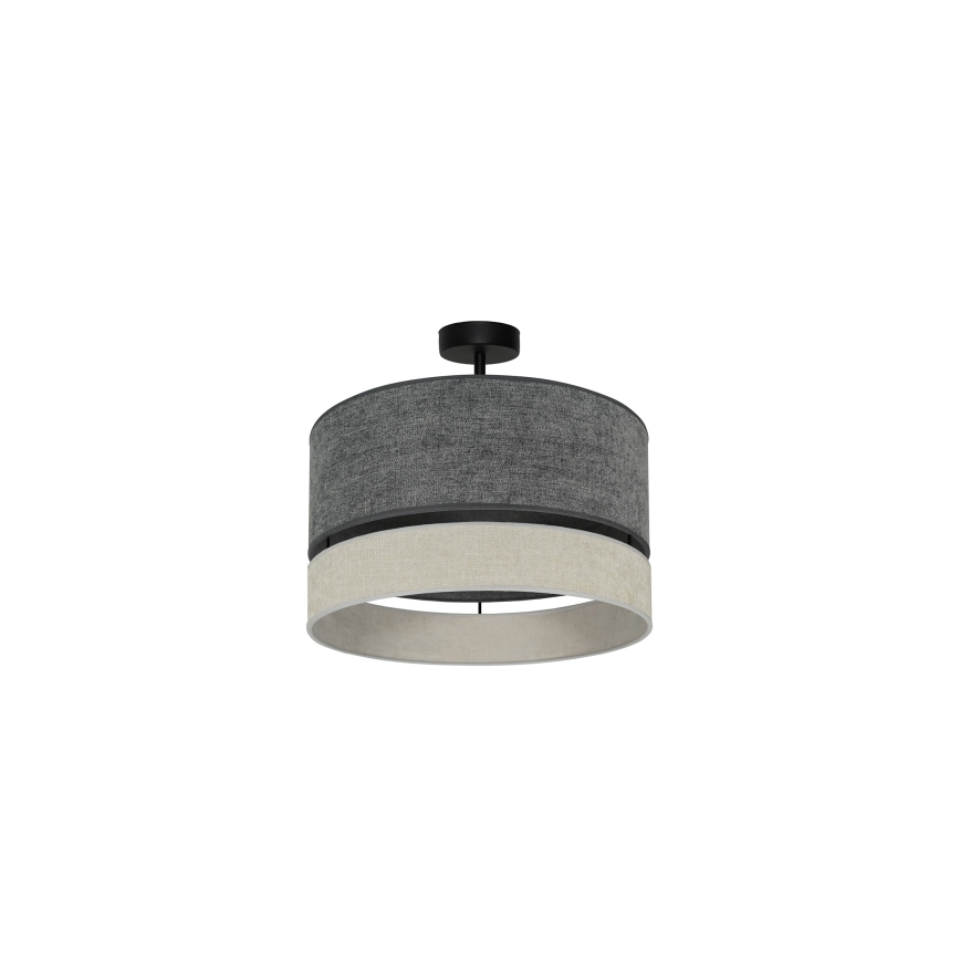 Duolla - Lámpara de techo DOUBLE 1xE27/15W/230V diá. 40 cm gris