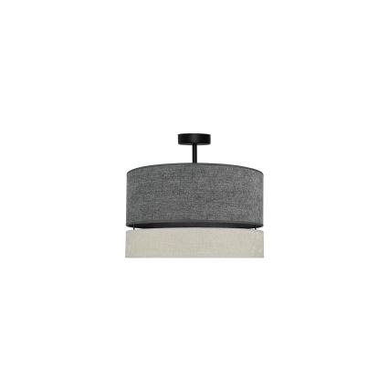 Duolla - Lámpara de techo DOUBLE 1xE27/15W/230V diá. 40 cm gris