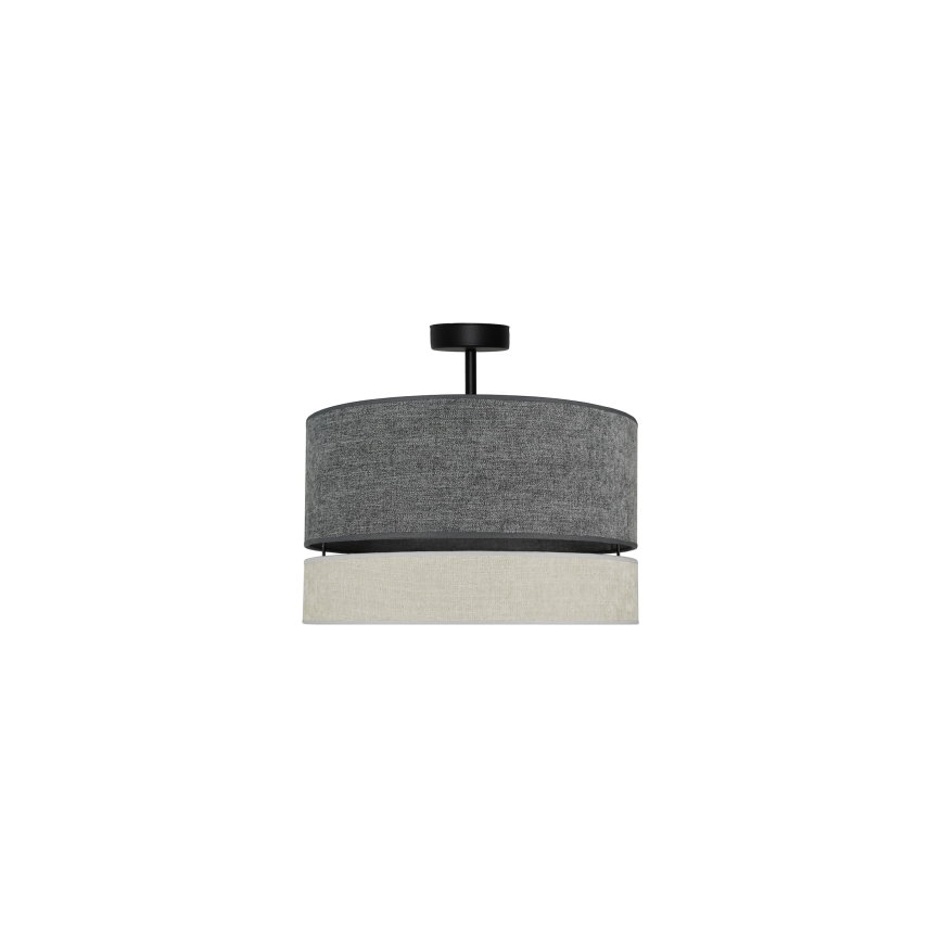 Duolla - Lámpara de techo DOUBLE 1xE27/15W/230V diá. 40 cm gris