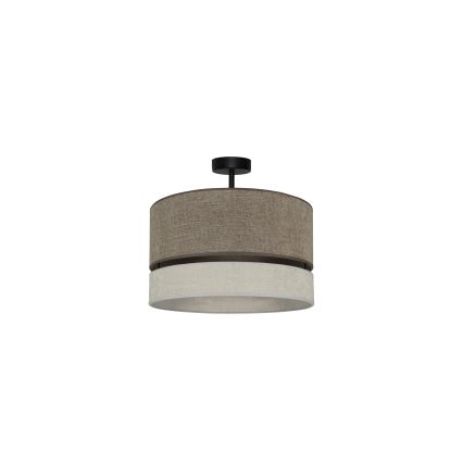 Duolla - Lámpara de techo DOUBLE 1xE27/15W/230V diá. 40 cm marrón/gris