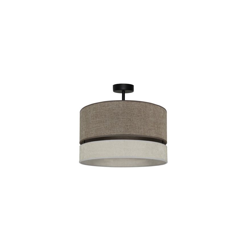 Duolla - Lámpara de techo DOUBLE 1xE27/15W/230V diá. 40 cm marrón/gris
