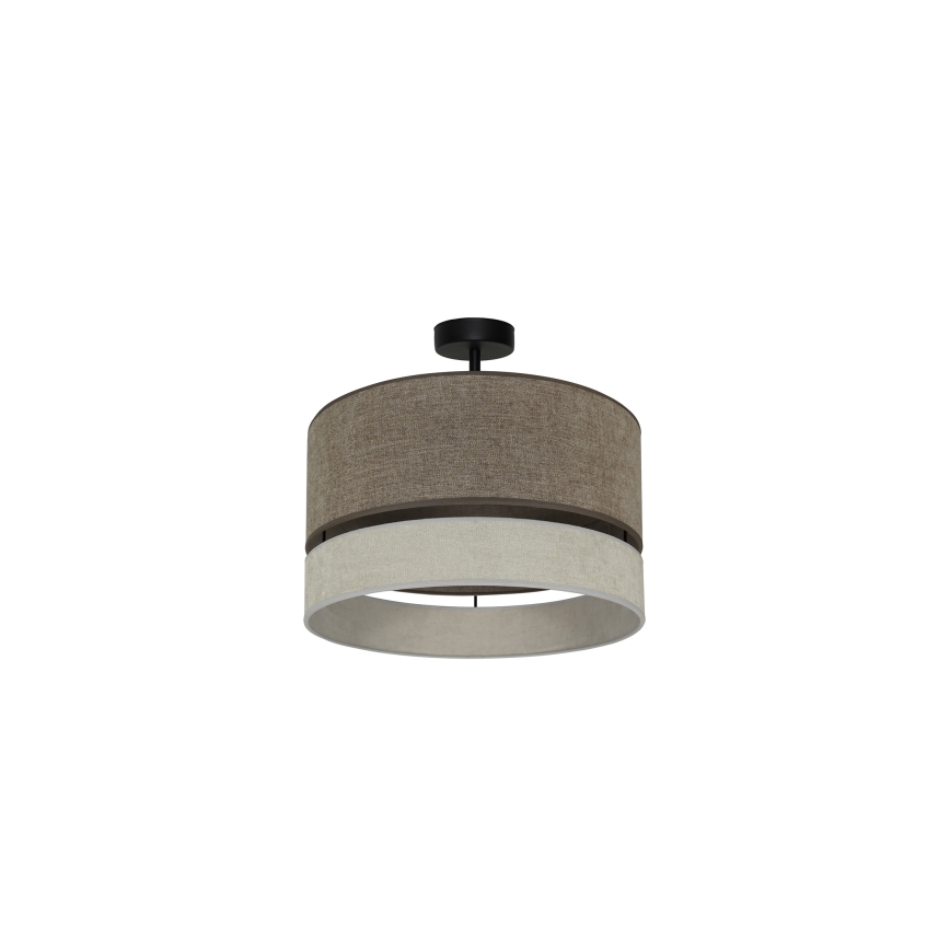Duolla - Lámpara de techo DOUBLE 1xE27/15W/230V diá. 40 cm marrón/gris