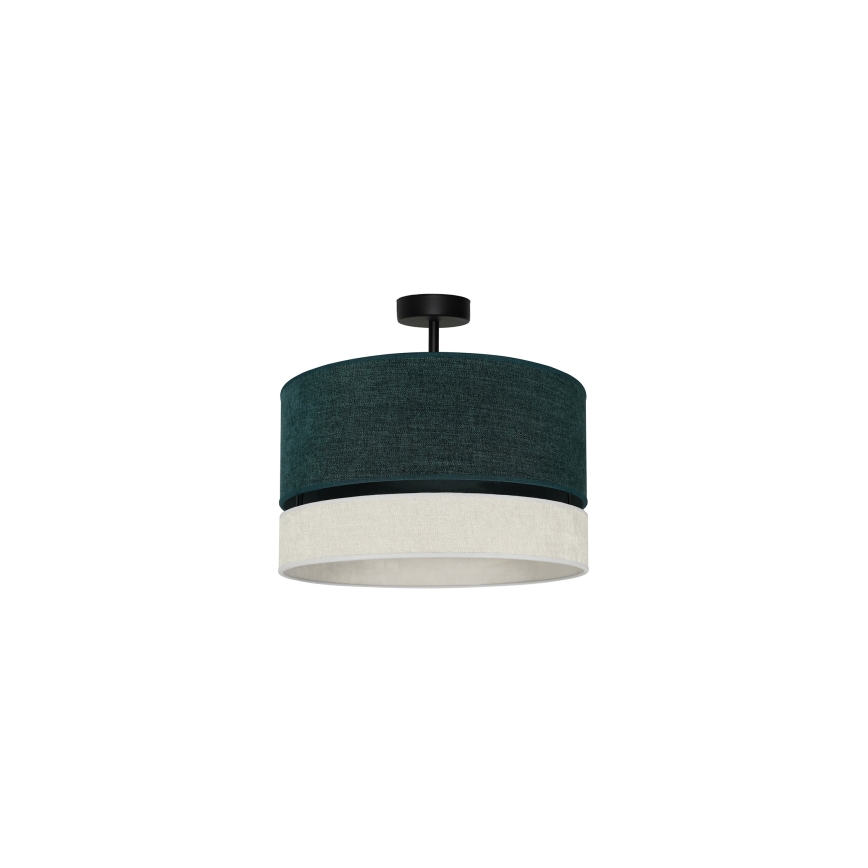 Duolla - Lámpara de techo DOUBLE 1xE27/15W/230V diá. 40 cm verde/gris