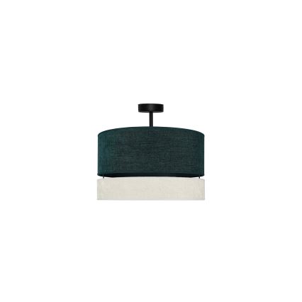 Duolla - Lámpara de techo DOUBLE 1xE27/15W/230V diá. 40 cm verde/gris