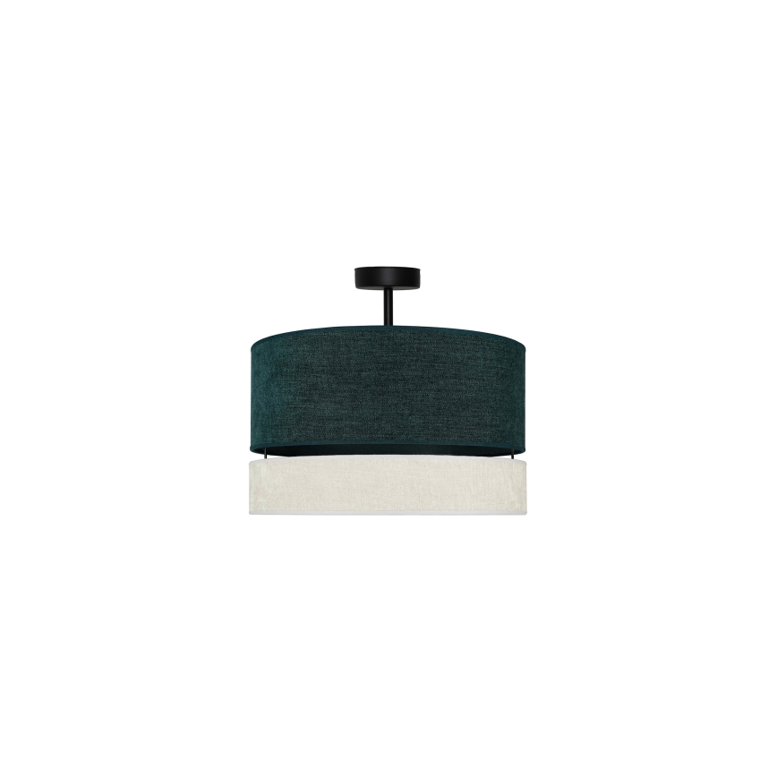 Duolla - Lámpara de techo DOUBLE 1xE27/15W/230V diá. 40 cm verde/gris