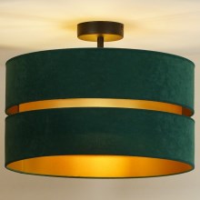 Duolla - Lámpara de techo DUO 1xE27/15W/230V verde/dorado