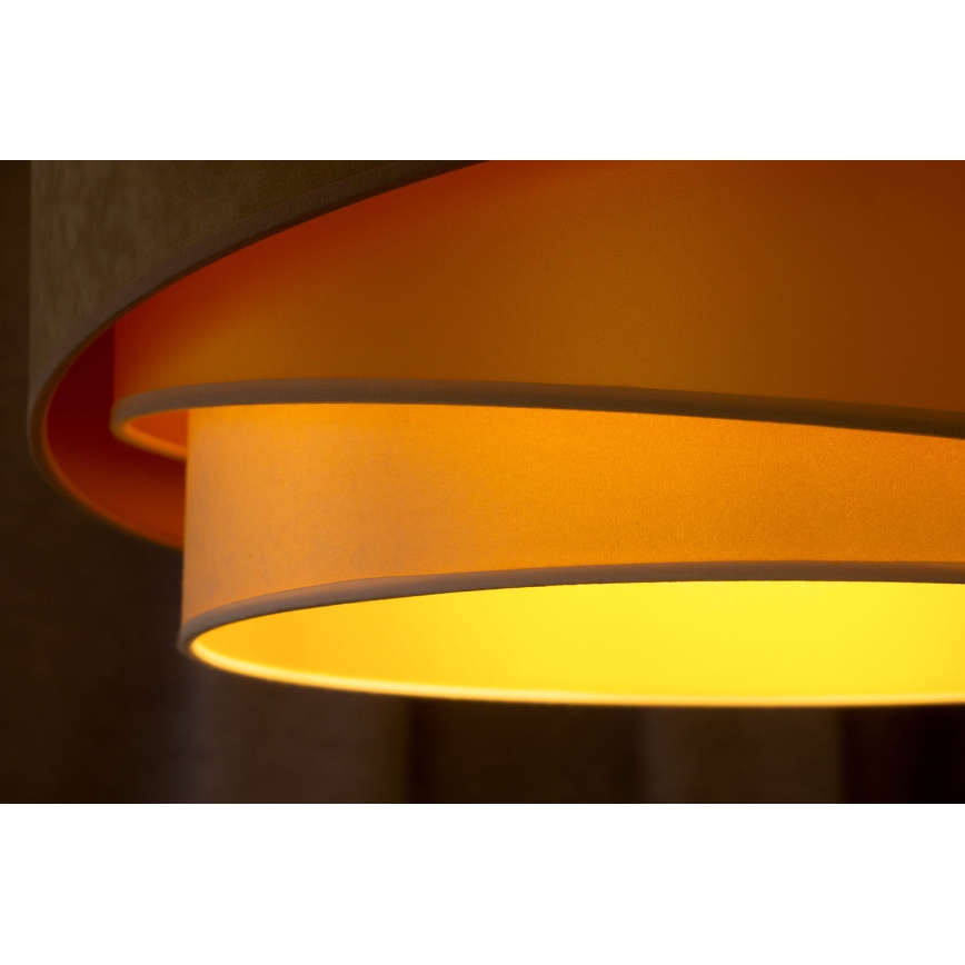 Duolla - Lámpara de techo KOBO 1xE27/15W/230V diá. 45 cm beige/dorado/color crema