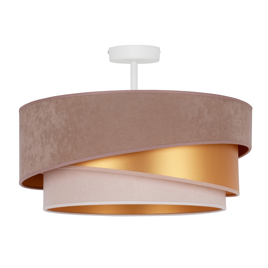 Duolla - Lámpara de techo KOBO 1xE27/15W/230V diá. 45 cm beige/dorado/color crema
