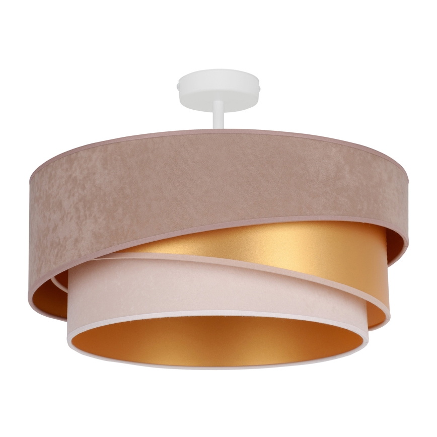 Duolla - Lámpara de techo KOBO 1xE27/15W/230V diá. 45 cm beige/dorado/color crema