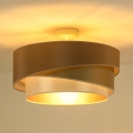 Duolla - Lámpara de techo KOBO 1xE27/15W/230V diá. 45 cm cobre/dorado/blanco