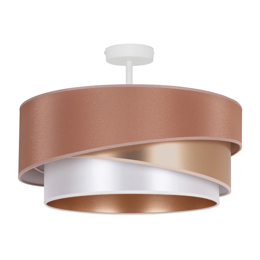 Duolla - Lámpara de techo KOBO 1xE27/15W/230V diá. 45 cm cobre/dorado/blanco