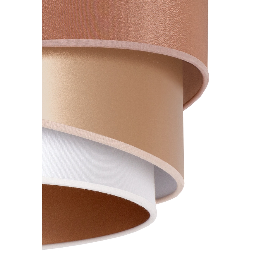 Duolla - Lámpara de techo KOBO 1xE27/15W/230V diá. 45 cm cobre/dorado/blanco
