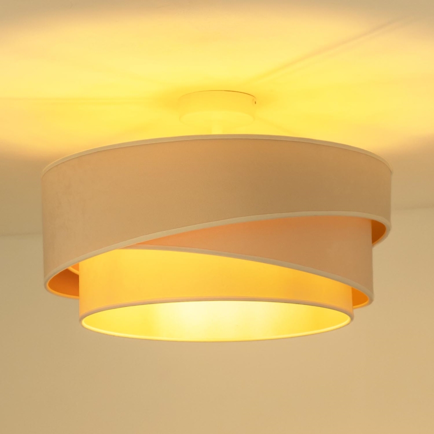 Duolla - Lámpara de techo KOBO 1xE27/15W/230V diá. 45 cm color crema
