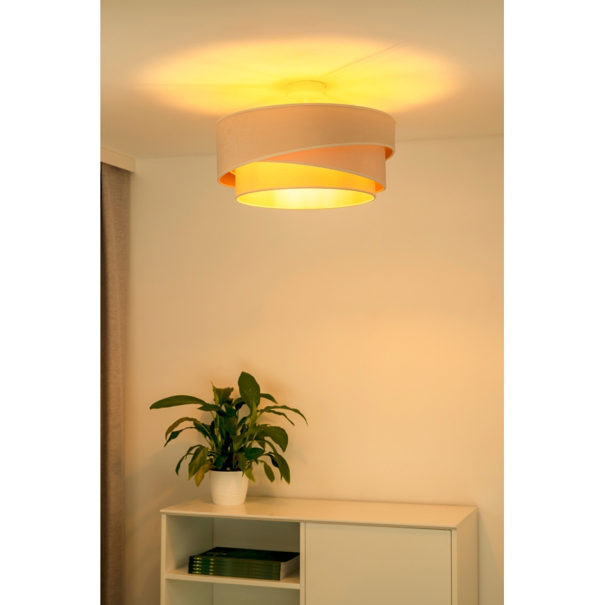 Duolla - Lámpara de techo KOBO 1xE27/15W/230V diá. 45 cm color crema