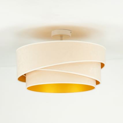 Duolla - Lámpara de techo KOBO 1xE27/15W/230V diá. 45 cm color crema
