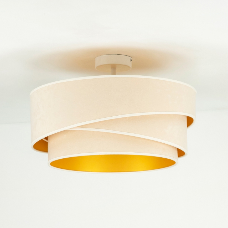 Duolla - Lámpara de techo KOBO 1xE27/15W/230V diá. 45 cm color crema
