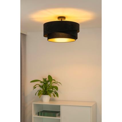Duolla - Lámpara de techo KOBO 1xE27/15W/230V diá. 45 cm negro