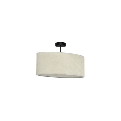 Duolla - Lámpara de techo OVAL 1xE27/15W/230V gris