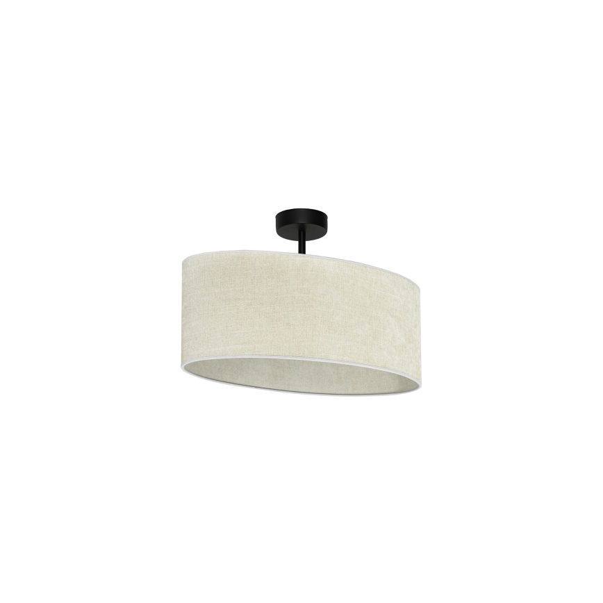 Duolla - Lámpara de techo OVAL 1xE27/15W/230V gris