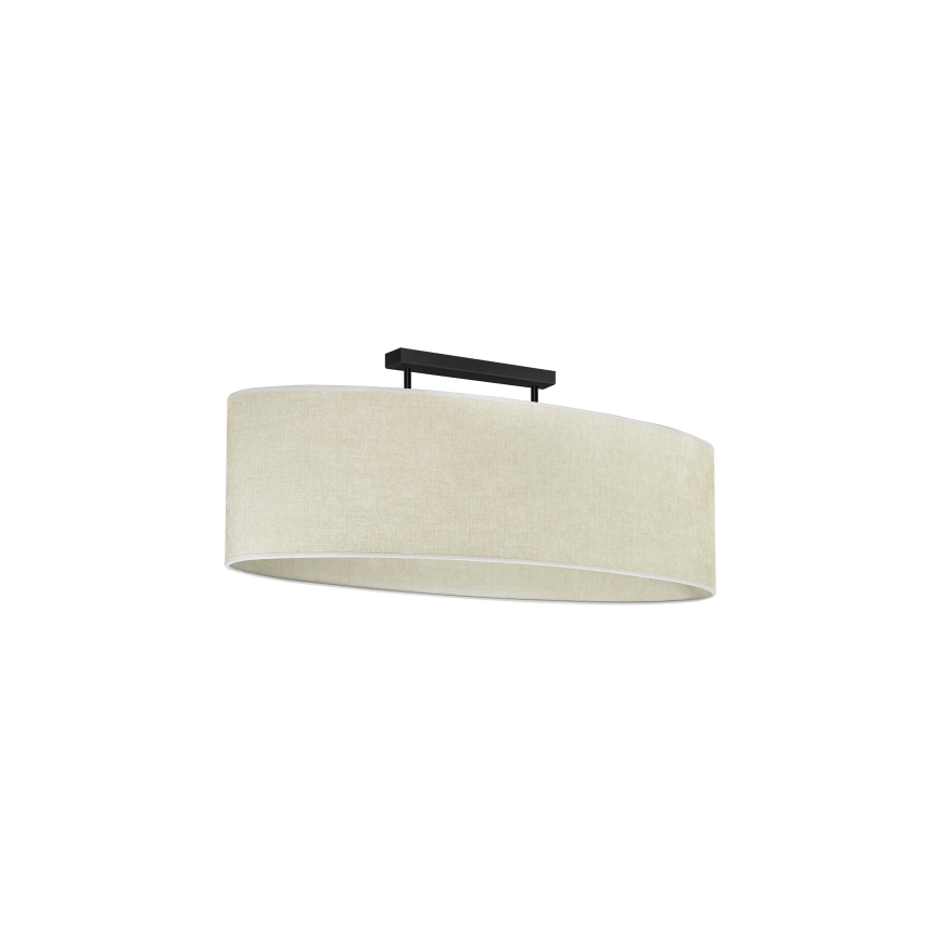 Duolla - Lámpara de techo OVAL 2xE27/15W/230V gris