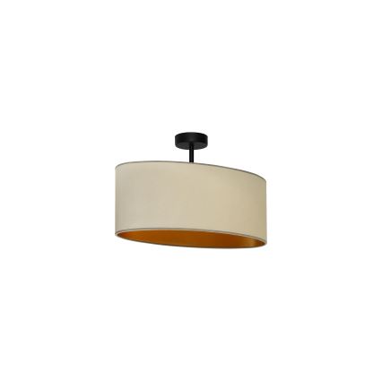 Duolla - Lámpara de techo OVAL VEGAN 1xE27/15W/230V beige