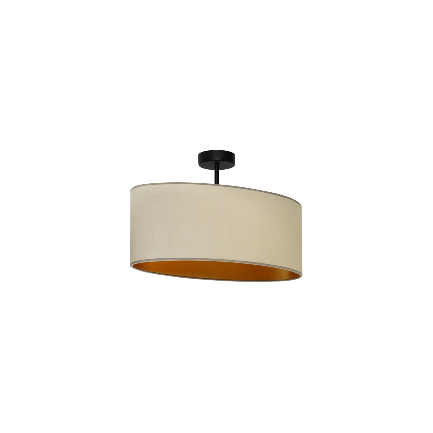 Duolla - Lámpara de techo OVAL VEGAN 1xE27/15W/230V beige