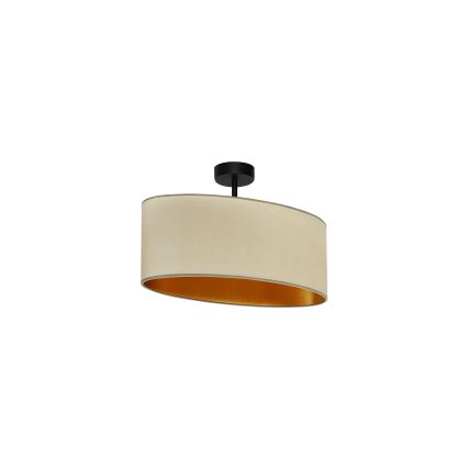 Duolla - Lámpara de techo OVAL VEGAN 1xE27/15W/230V beige