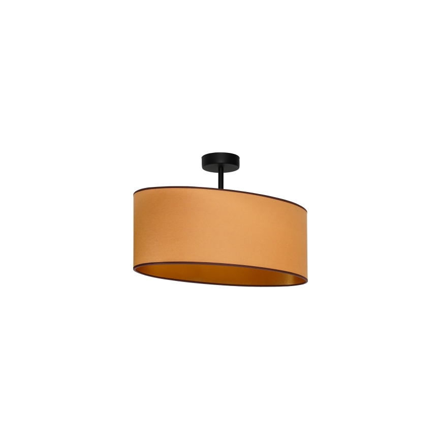 Duolla - Lámpara de techo OVAL VEGAN 1xE27/15W/230V marrón