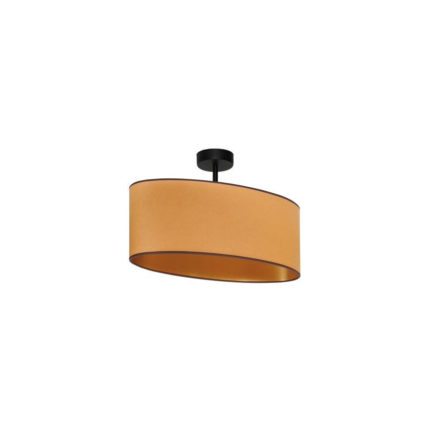 Duolla - Lámpara de techo OVAL VEGAN 1xE27/15W/230V marrón