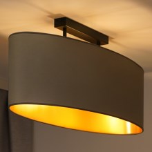 Duolla - Lámpara de techo OVAL VEGAN 2xE27/15W/230V beige