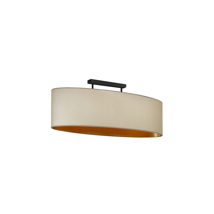 Duolla - Lámpara de techo OVAL VEGAN 2xE27/15W/230V beige