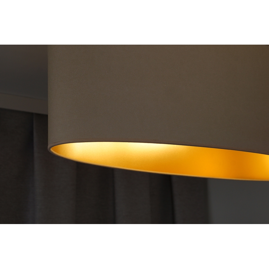 Duolla - Lámpara de techo OVAL VEGAN 2xE27/15W/230V color crema